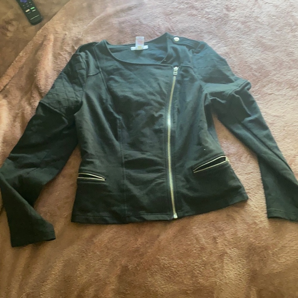 Candies large black jacket with pockets